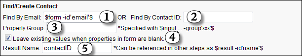 The Find/Create Contact Action Step