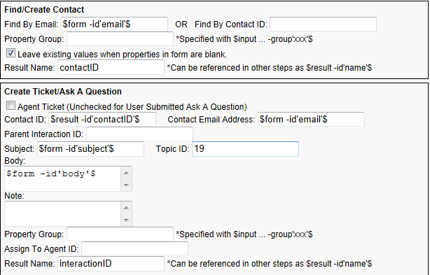 Ticket Action Steps