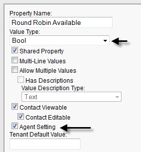 A Contact Property Used for Round Robin Availability