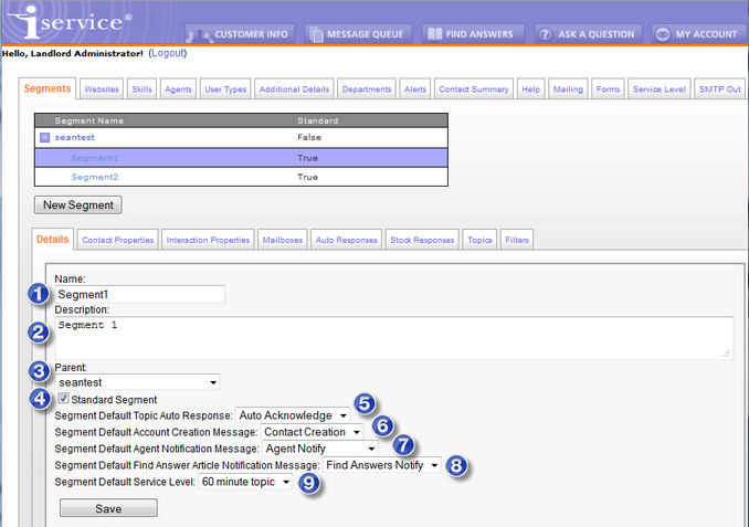 The Segment Details Tab