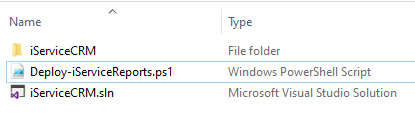 Contents of the reports installation folder Contents of the reports installation folder