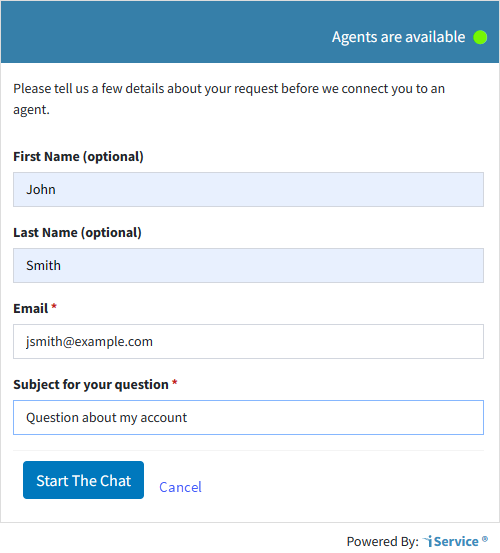 Pre-chat Survey Phase Pre-chat Survey Phase