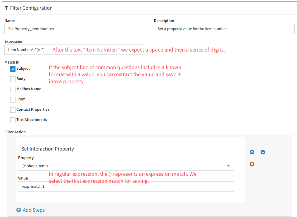 Using an expression to save a property value