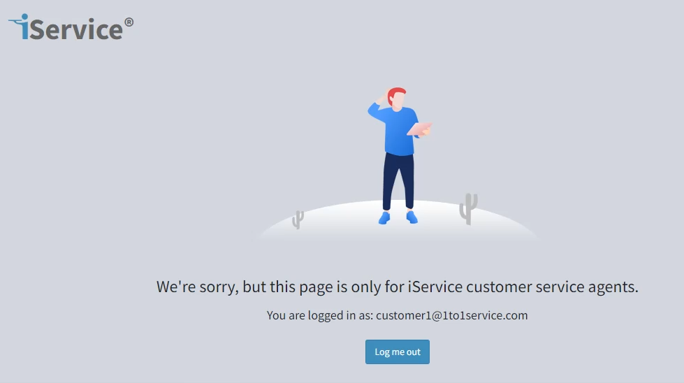 Logged into /app as a customer Logged into /app as a customer
